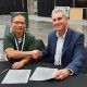 Chip Targets Business Manager, Peter Nguyen, signs the contract with JIACO Instruments CEO, Rene van Eijkelenburg, at the ISTFA 2019